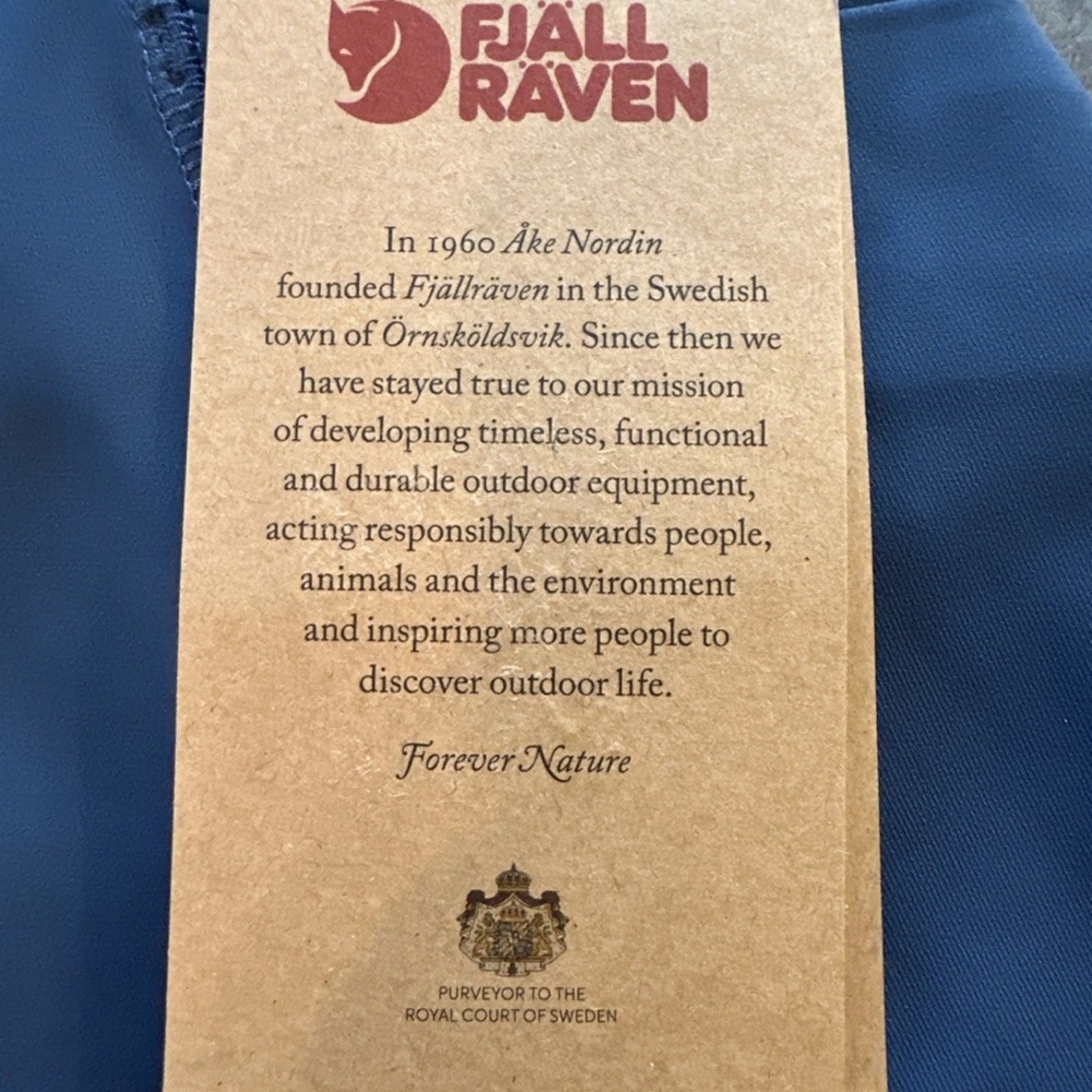 NWT Fjallraven Women's Abisko Tights 84773 Trekking Indigo Blue Size Medium NWT - Picture 6 of 9